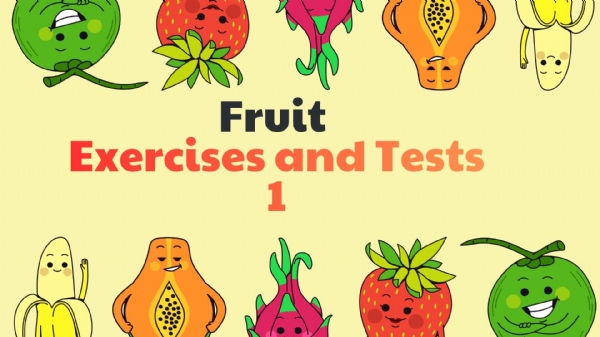�ngilizce Meyveler Test ve Al��t�rmalar 