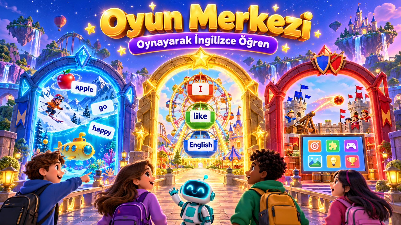 OYUN MERKEZ�: OYNAYARAK �NG�L�ZCE ��REN