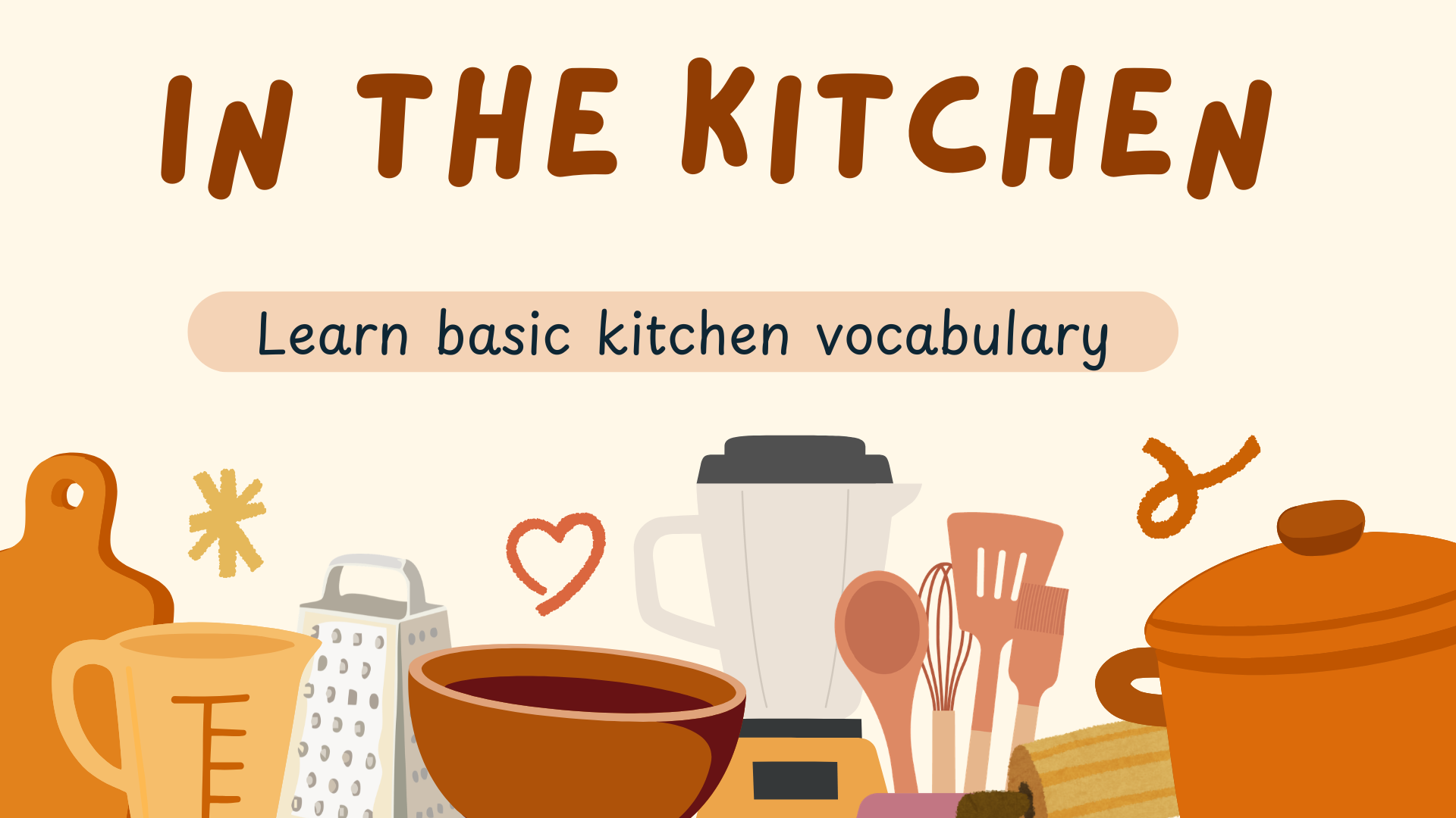 Kitchen - Mutfak (Mutfak ile ilgili kelimeler)